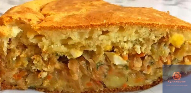 Ленивый капустный пирог — Привет, Кухонька! Пошаговые рецепты с фотографиями